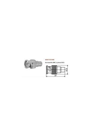 Adattatore bnc maschio presa rca 380021050 Spedito Oggi