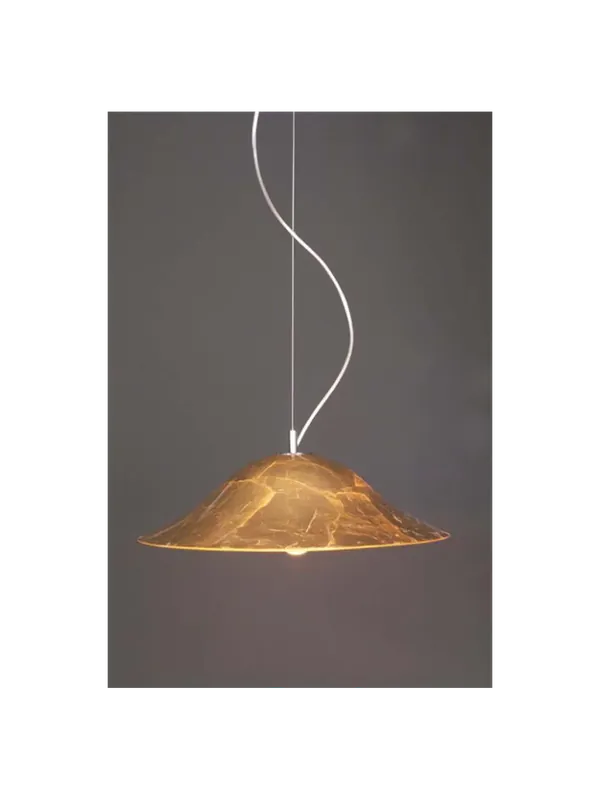 Lampadario classico 1 luce in vetro foglia oro Nov394 Prezzo Di Fabbrica