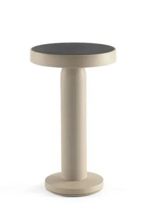 Sconto Lampada da tavolo LED solare Cairo, beige, plastica, IP44, 21 cm