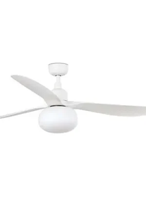 Ventilatore da soffitto con luce Outwood, bianco, DC, silenzioso, Ø150cm Promozione Esclusiva