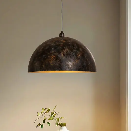Lampada a sospensione Berceste, Ø 60 cm, ottone anticato, metallo Occasione