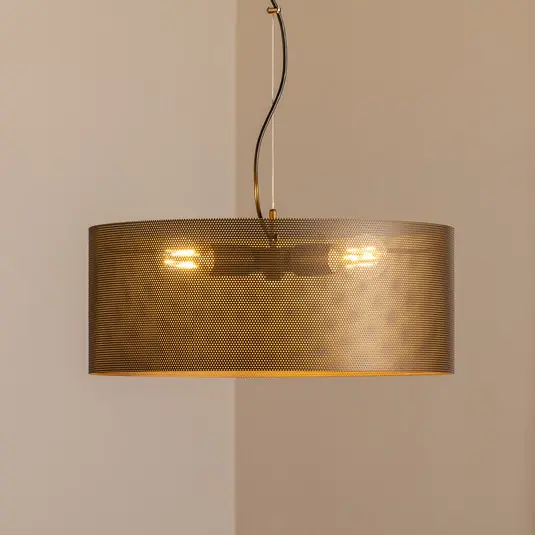 Prezzo Basso Lampada a sospensione Zofia, marrone caffè, metallo, Ø 50 cm, a 3 luci, E27