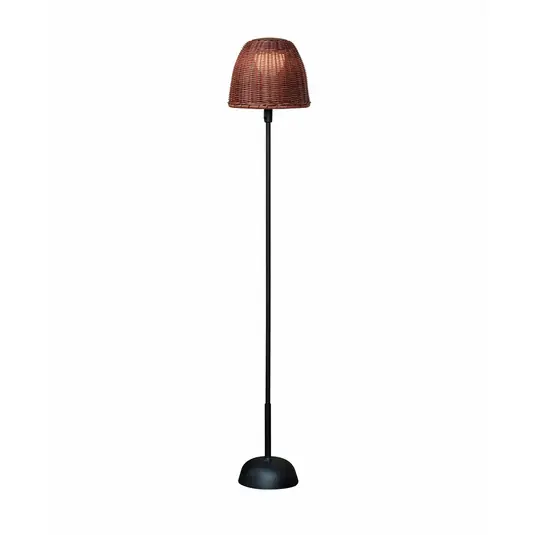 Bover Lampada LED da pavimento Atticus 114, marrone grafite/marrone Compra Adesso