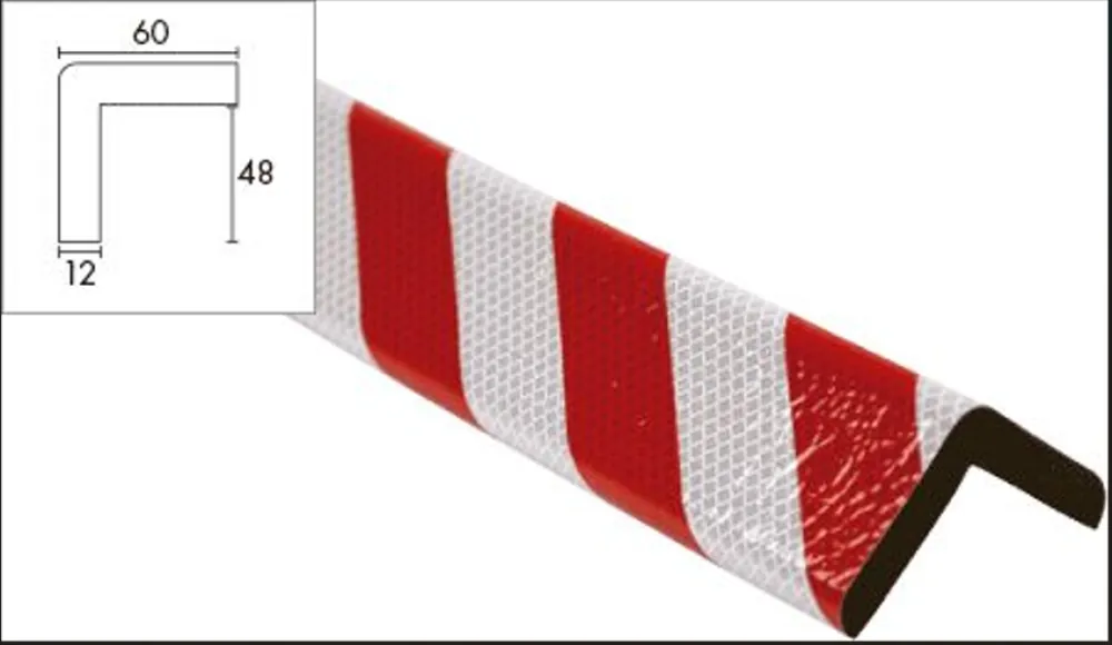 Paracolpi rifrangente poliuretano 1000mm Cartelli - PGE727RW Professionale