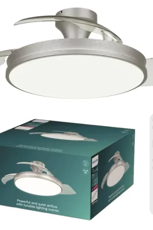 Consegna Rapida Ventilatore soffitto con Luce LED Dimmerabile DC 48 cm Philips - ATLDIMNICK