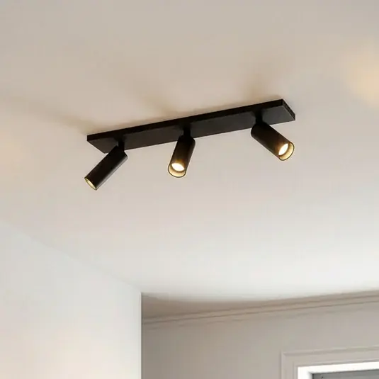 Arcchio Faretto da soffitto Brinja Slim, nero, a 3 luci GU10 MR11 Direttamente Dal Produttore