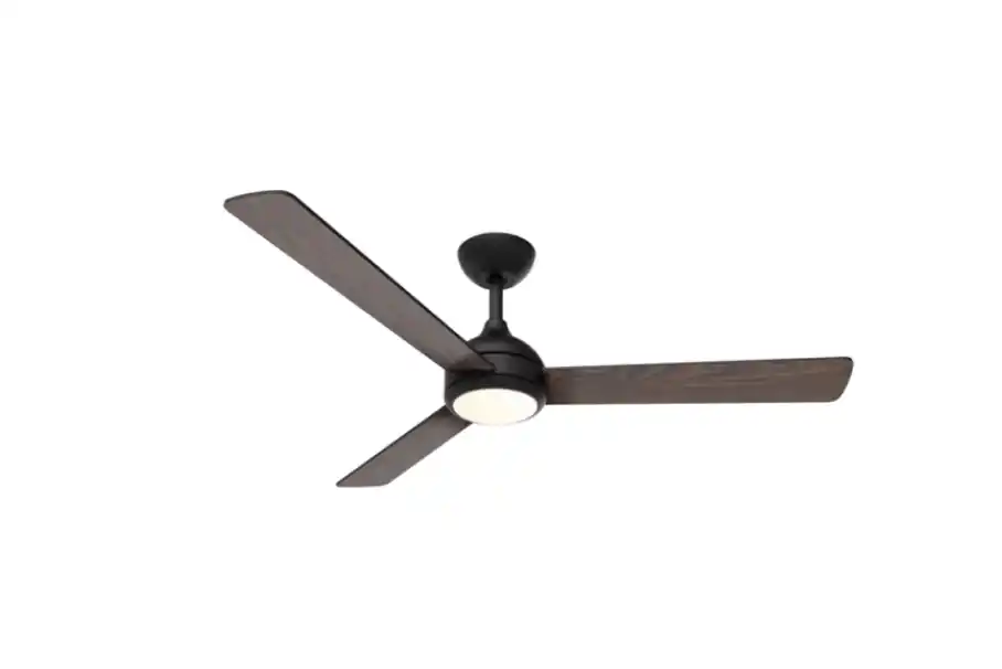 Offerta Ventilatore 32W soffitto con led 24W Nero/Legno Oscuro Reversibile Ø132 cm Philips - VELYXDARK