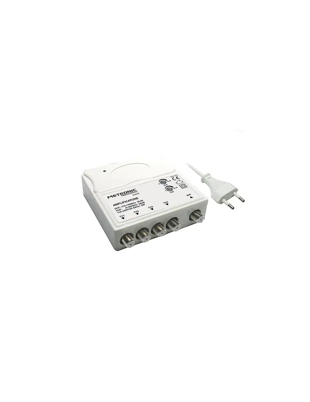 Amplificatore TV da interno 4 uscite vhf/uhf lte 230v filtro 5G Offerta Lampo