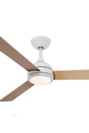 Professionale Ventilatore 32W soffitto con led 24W Bianco/Legno Chiaro Reversibile Ø132 cm Philips - VELYXLIGHT