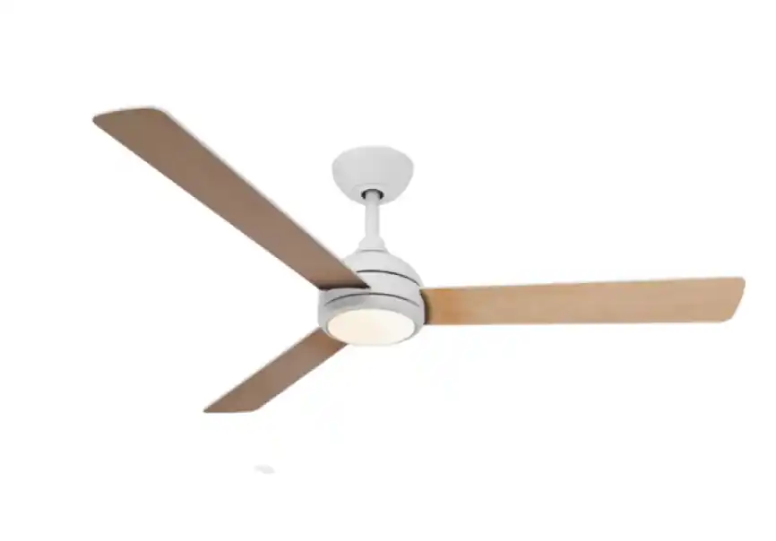 Professionale Ventilatore 32W soffitto con led 24W Bianco/Legno Chiaro Reversibile Ø132 cm Philips - VELYXLIGHT