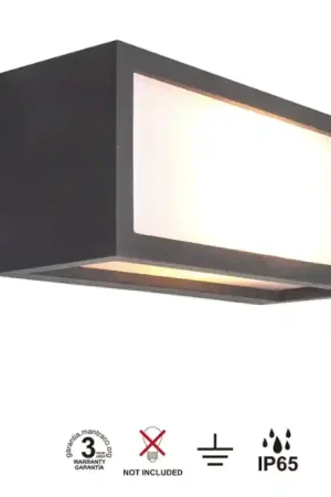 Applique esterno Griggio Oscuro IP65 25 cm Mantra - 7050 Promozione