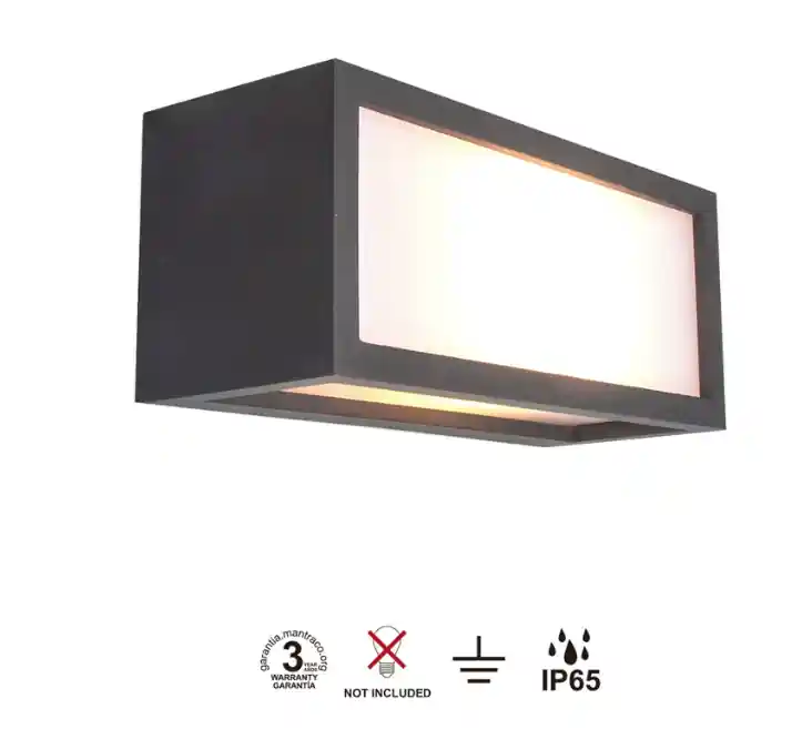 Applique esterno Griggio Oscuro IP65 25 cm Mantra - 7050 Promozione