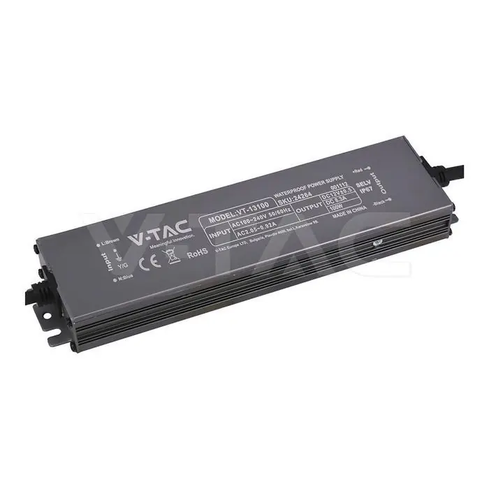 Nuova Collezione Alimentatore LED IP67 12V 100W V-Tac - 24264