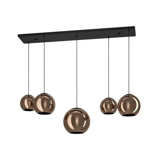 EGLO Stars of Light Lampada a sospensione Cordoba, a 5 luci, lunga, rame Offerta