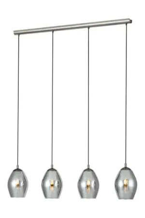 EGLO Stars of Light Lampada a sospensione Estanys, nera, a 4 luci lunghe A Buon Prezzo