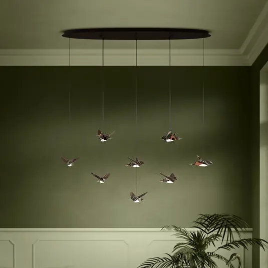 EGLO Stars of Light lampada LED a sospensione Paratebueno nera a 8 luci. Offerta Del Giorno