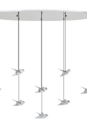 Lampada LED a sospensione EGLO Stars of Light Paratebueno, cromata, a 8 luci. Direttamente Dal Produttore