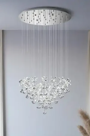 Ultima Occasione EGLO Stars of Light lampada LED a sospensione Pianopoli cromata 78x110 cm
