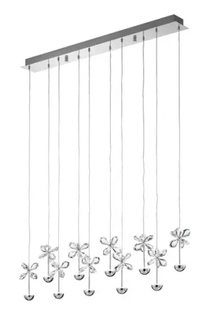 EGLO Stars of Light Lampada a sospensione a LED Pianopoli, cromata, lunghezza Offerta