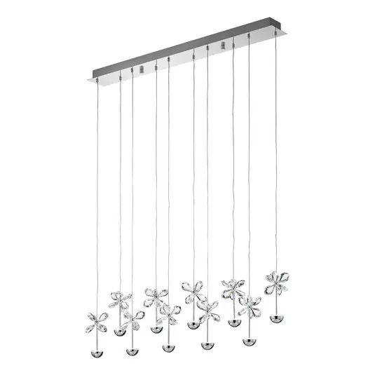 EGLO Stars of Light Lampada a sospensione a LED Pianopoli, cromata, lunghezza Offerta