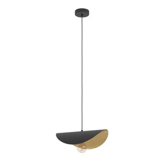 Quantità Limitata EGLO Stars of Light Lampada a sospensione Saceda 41 cm di lunghezza nero/oro
