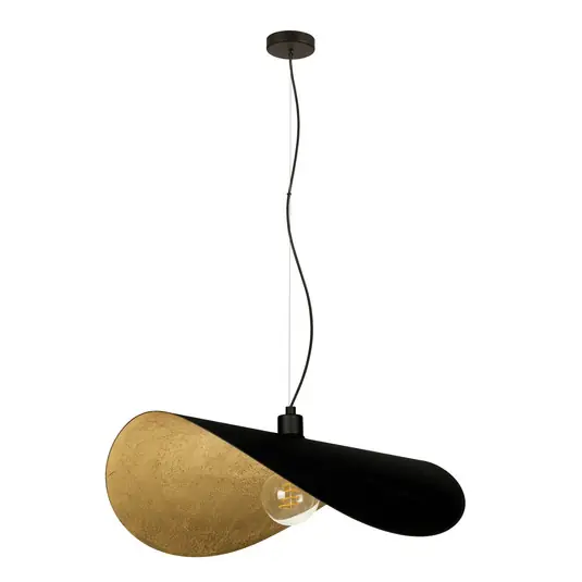EGLO Stars of Light Lampada a sospensione Saceda 80 cm di lunghezza nero/oro Must-Have