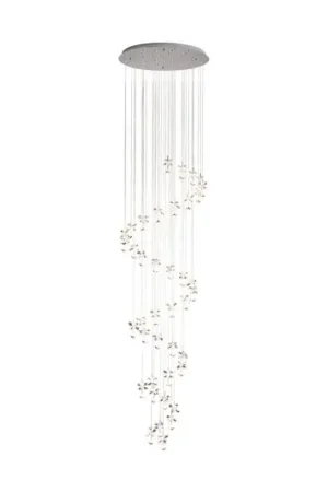 Reso Gratuito EGLO Stars of Light lampada LED a sospensione Pianopoli cromata 78x334 cm