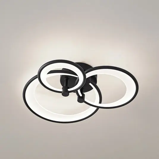 Must-Have Lindby Plafoniera LED Sorma, nera, CCT, dimmerabile