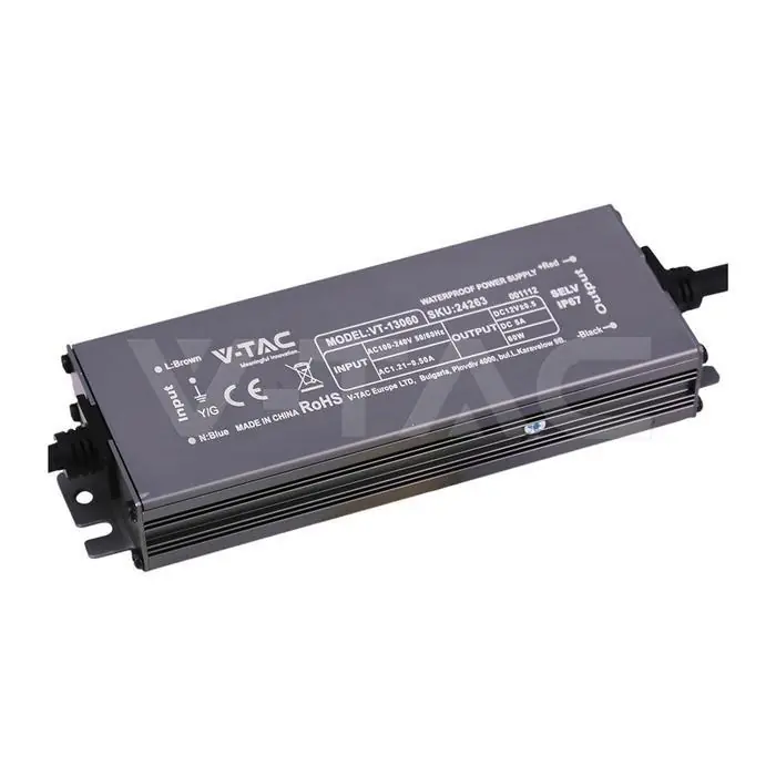 Prezzo Scontato Alimentatore LED IP67 DC12V 60W V-Tac - 24263