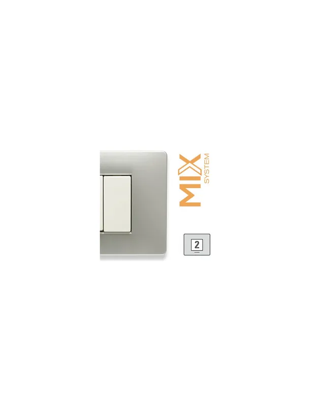 Offerta Lampo Placca copri interruttore 2posti grey moon 21mx252 master