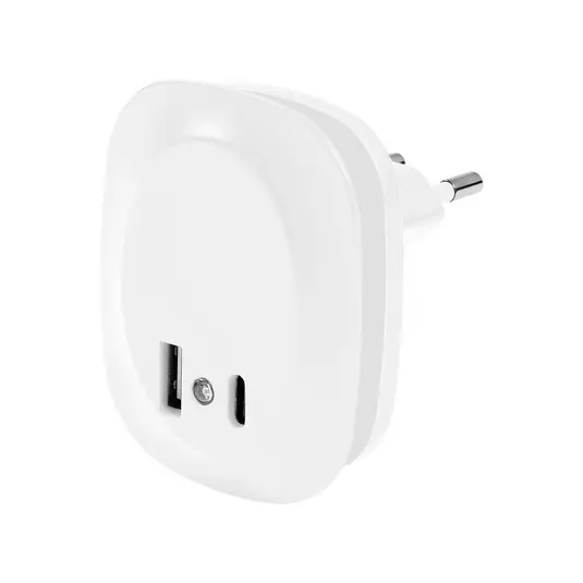 OSRAM Luce notturna a LED con presa LUNETTA EDGE, bianca, sensore Professionale