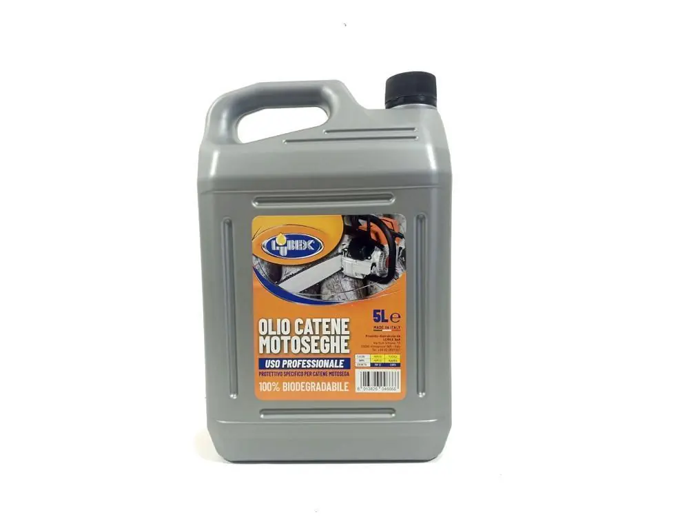Olio catena motosega biodegradabile 5L Lubex - 46225 Pagamento Sicuro
