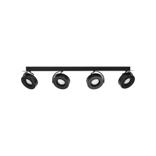 Occasione Faretto da soffitto LED OSRAM VENUS nero a 4 luci in metallo 3.000 K