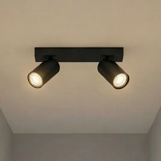 Faretto da soffitto OSRAM OCTAGON nero a 2 luci GU10-LED 927 dimmerabile Nuovo Arrivo