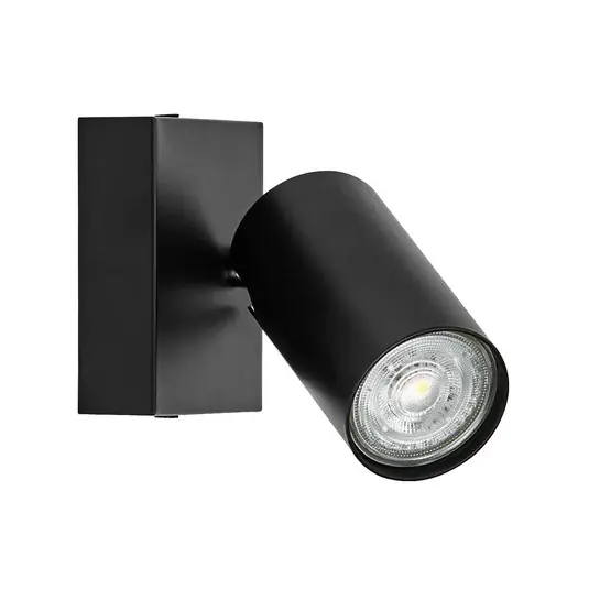 Spedizione Espresso Faretto da parete OSRAM OCTAGON nero 1 lampada GU10-LED 927 dimmerabile