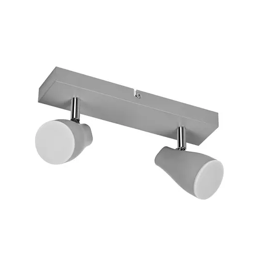 Must-Have Faretto da soffitto OSRAM PEAR, grigio, a 2 luci, GU10-LED 2.700 K