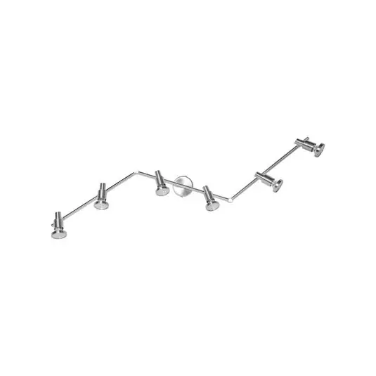 Faretto da soffitto OSRAM, argento, metallo a 6 luci. GU10-LED 2.700 K Scelto Dai Clienti