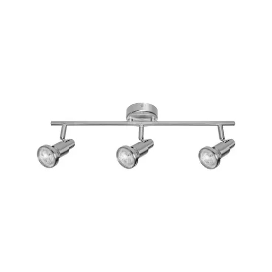 Faretto da soffitto OSRAM, argento, metallo a 3 luci GU10-LED 2.700 K Solo Oggi