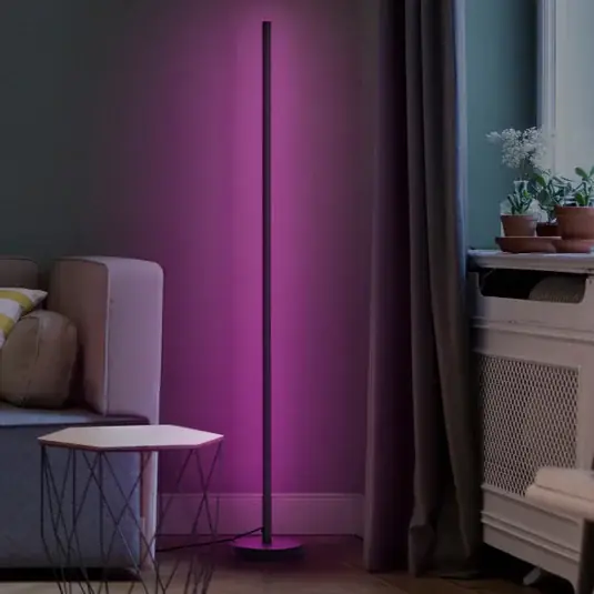 Novità OSRAM SMART+ Lampada LED da pavimento WiFi ROUND nera 140 cm RGB CCT