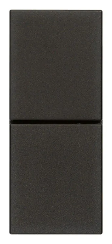Pulsante doppio indipendente nero Vimar 30066.G serie civile Linea Occasione Imperdibile