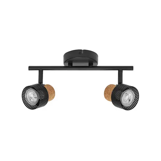 Compra Online Faretto da soffitto OSRAM CORK, nero, 2 faretto GU10-LED 927 dimmerabile
