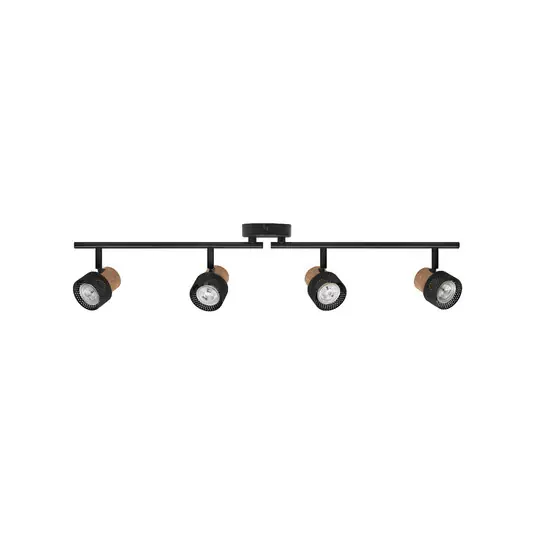 Faretto da soffitto OSRAM CORK, nero, 4 faretto GU10-LED 927 dimmerabile Sconto
