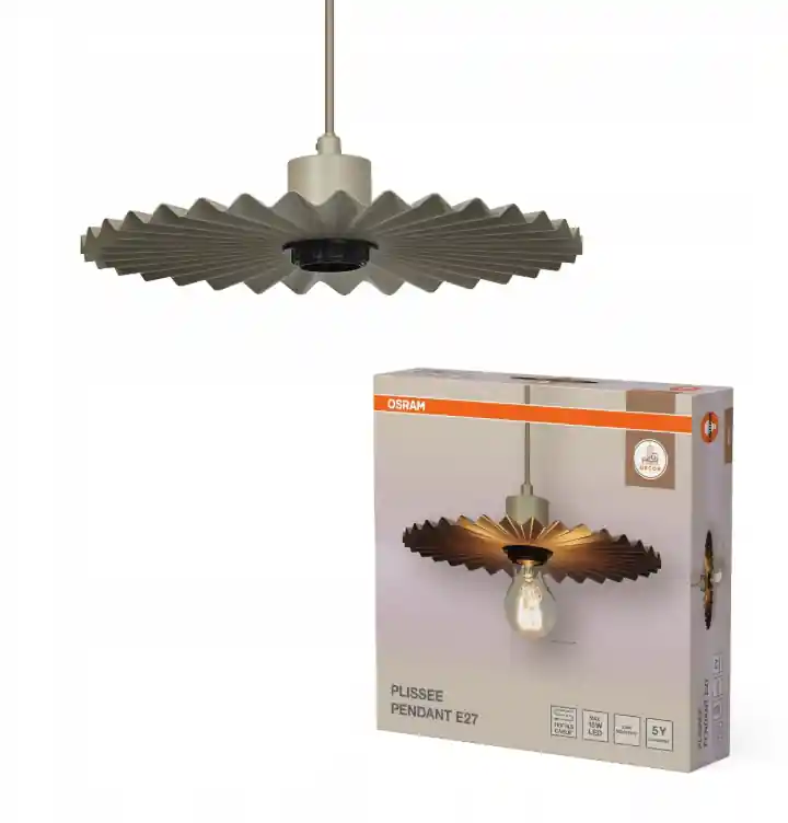 Nuova Collezione Lampada a sospensione E27 beige Ø30cm Osram - LUM461071
