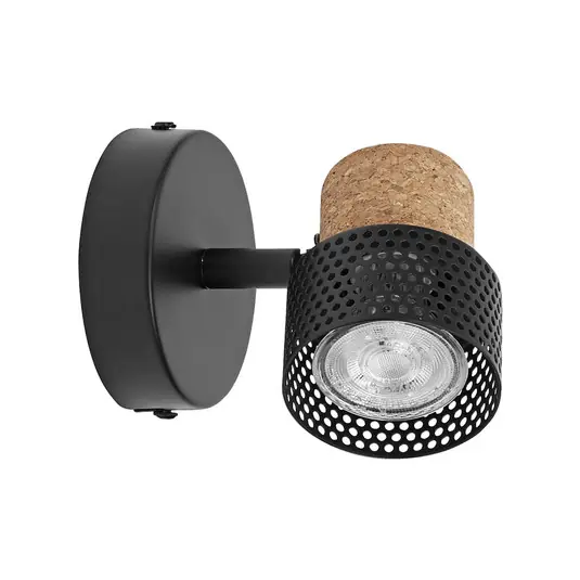 Faretto da parete OSRAM CORK, nero, 1 faretto, GU10-LED 927 dimmerabile Offerta Del Giorno