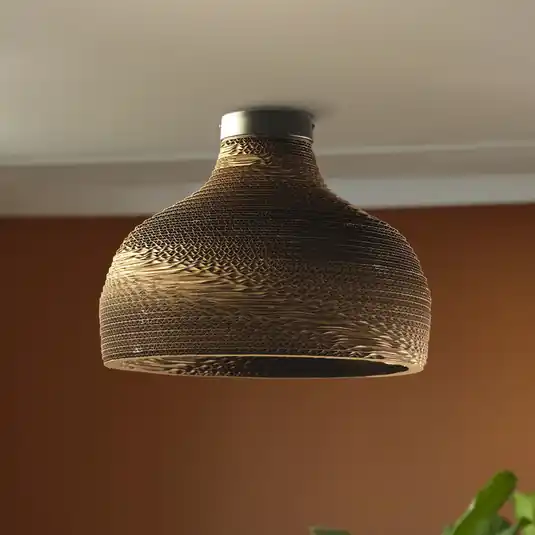Prezzo Di Fabbrica Plafoniera OSRAM HAT, marrone, Ø 36 cm, cartone ondulato, E27