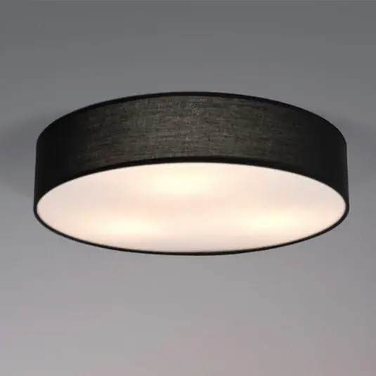 Occasione Plafoniera OSRAM ORBIS PARIS, nero, Ø 40 cm tessuto E27