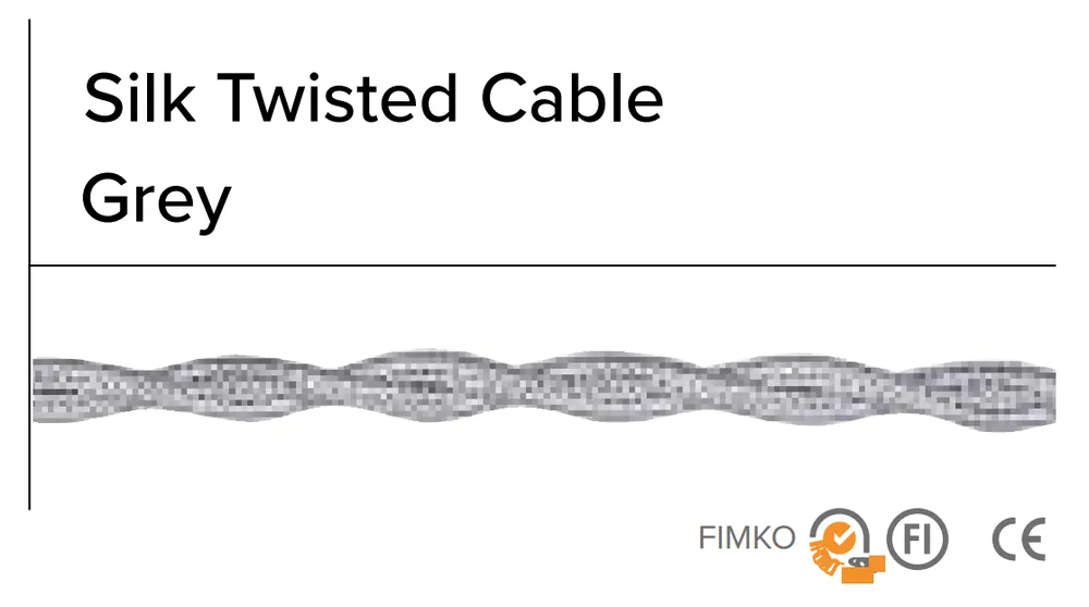 Cavo treccia seta grigio 3x0,75 3m Gambarelli - 10207.B3 Acquista Ora