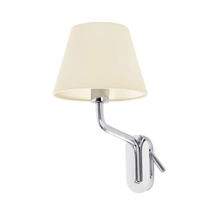 Applique E27 cromo beige FARO 24007-11 con lettore Solo Oggi