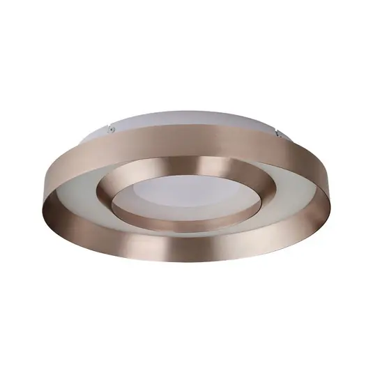 Nuova Collezione Plafoniera LED Onix, Ø 40 cm, oro rosa, metallo