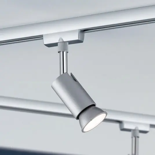 Nuova Collezione Paulmann URail-Faretto su binario Pure I, cromo opaco, GU10, metallo